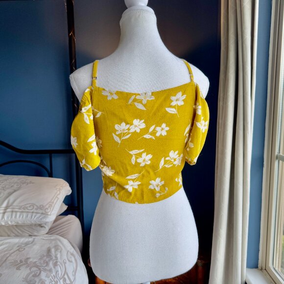 Billabong x Sincerely Jules Tropical Floral Tie Crop Top - Picture 8 of 11